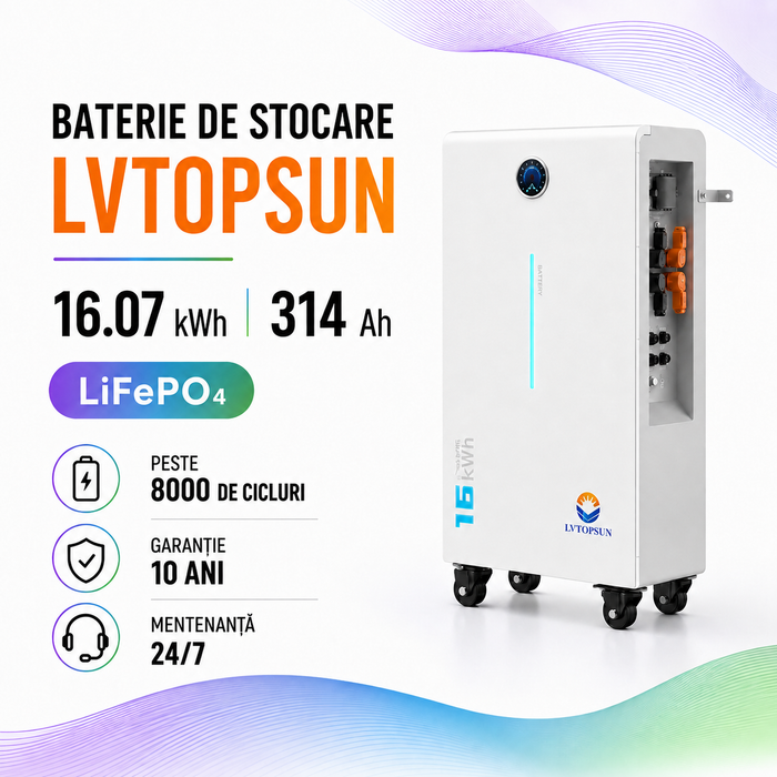 Acumulator Lifepo4 LVTopsun 16 kWh 51.2V-314Ah IP65